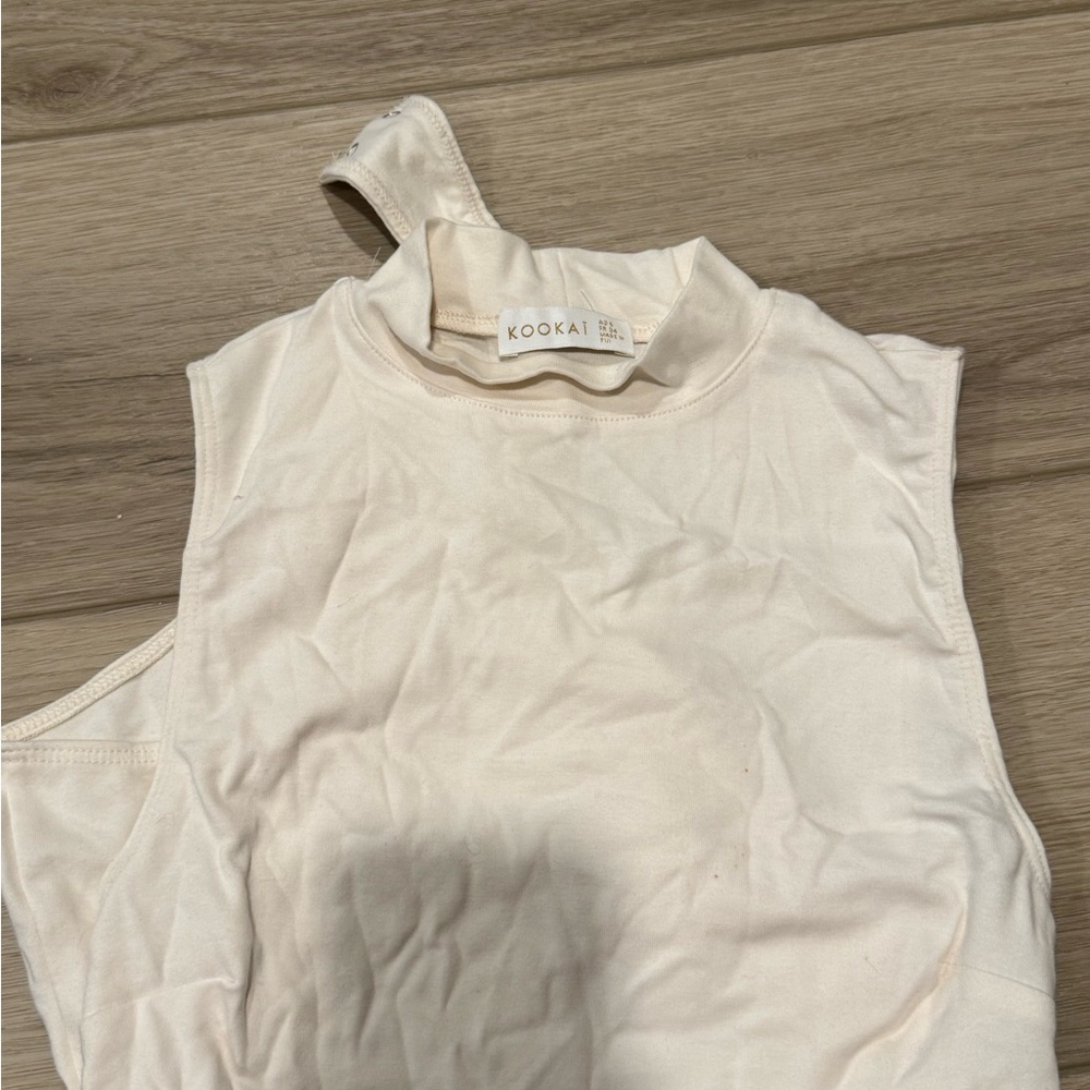Kookai Cream Sleeveless Top